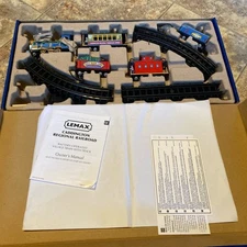 LEMAX Caddington Regional Railroad Train Set- Holiday Village Animated & Musical