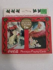 Vintage 1996 Coca-Cola Sealed Playing Cards 2 Decks in Collectible Santa Tin