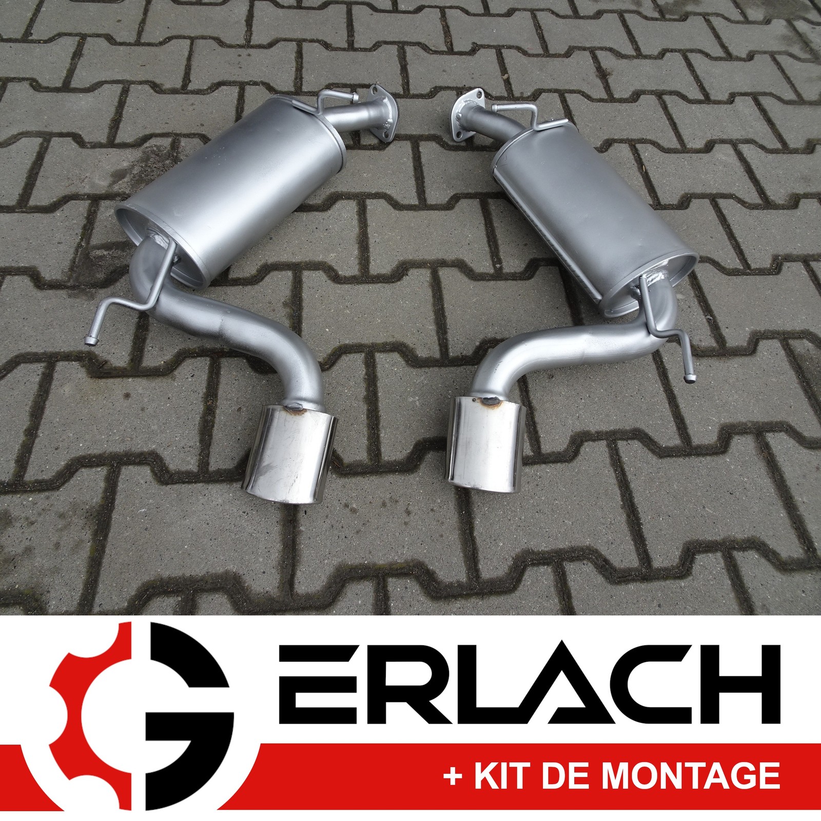 Silencieux arriere Chevrolet Captiva 2.2 D en acier robuste pour version traction avant