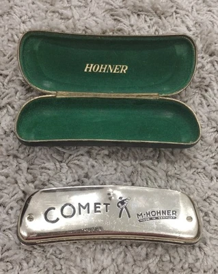 HARMONICA COMET M.HOHNER HOHNER VERT VINTAGE INSTRUMENT MUSIQUE - Photo 1/4