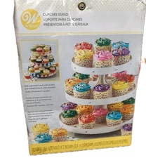 WILTON 3 TIER DESERT STAND DISPLAY  DECORATE YOUR CUPCAKES YOUR WAY 24  CUPCAKES