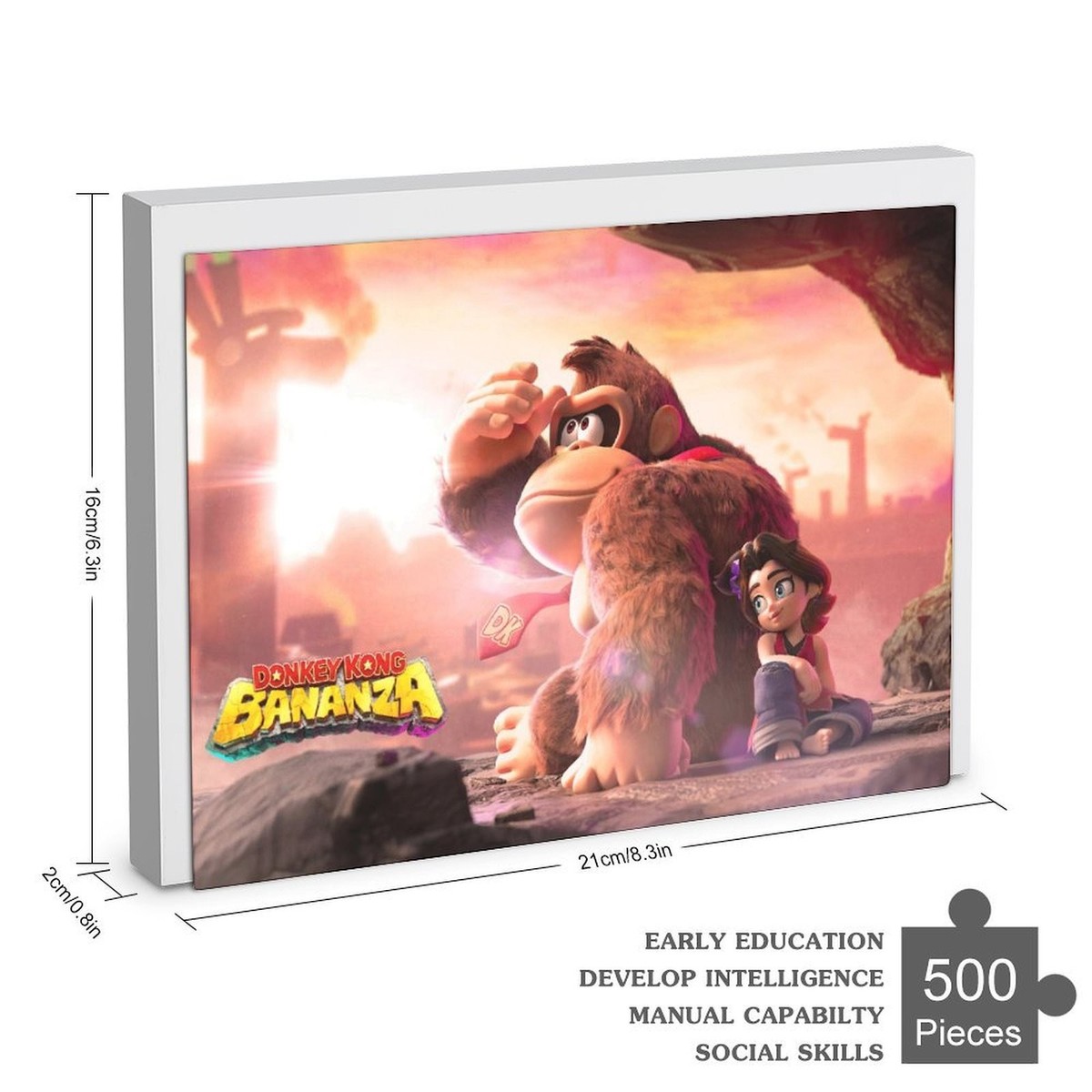 Puzzle Donkey Kong Ruines De La Jungle 500 Pièces - Nintendo - Rare #535