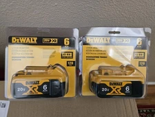 2X New Dewalt DCB206 20V Max XR 6.0Ah Li-ion DCB206-2 -- FREE SHIPPING