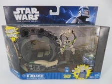 NEW - 2010 Hasbro Star Wars The Clone Wars Attack Cycle General Grievous Figure
