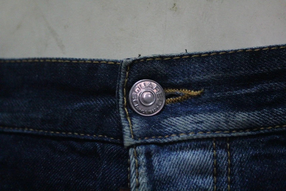 Pantalones Cortos Denim Para Hombre Dsquared2 Azul Envejecido Talla 50 Hechos en Italia Originales Foto 4 de 4