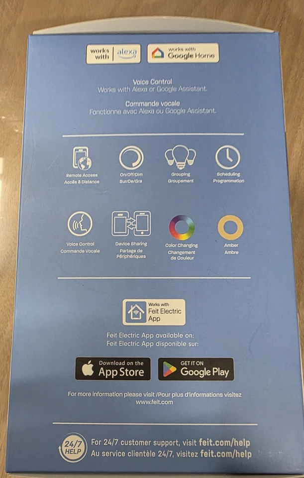 Feit Electric 60 Watt Equivalent Smart Filament Globe Bulb - Image 2 of 3