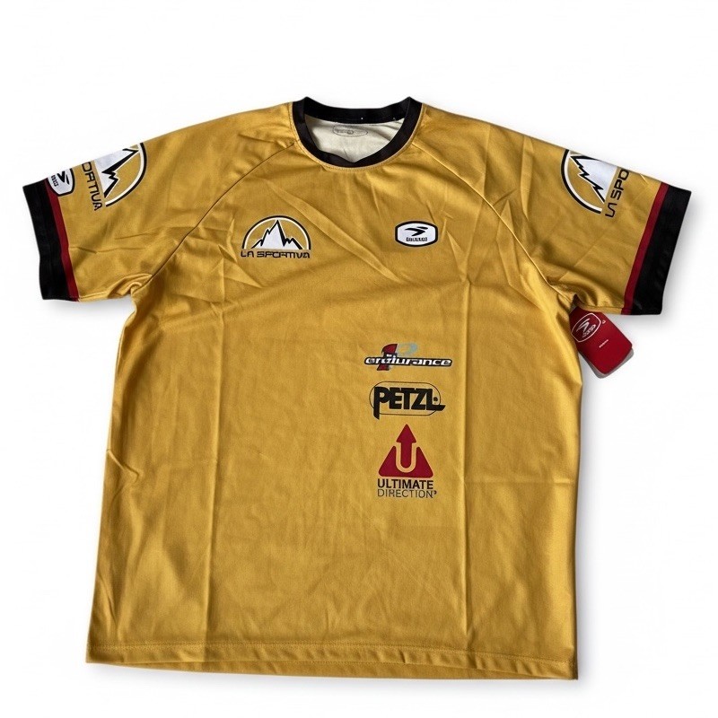 NUEVA Camiseta técnica rara de colección La Sportiva Mountain Running Team para hombre mediana Sugoi