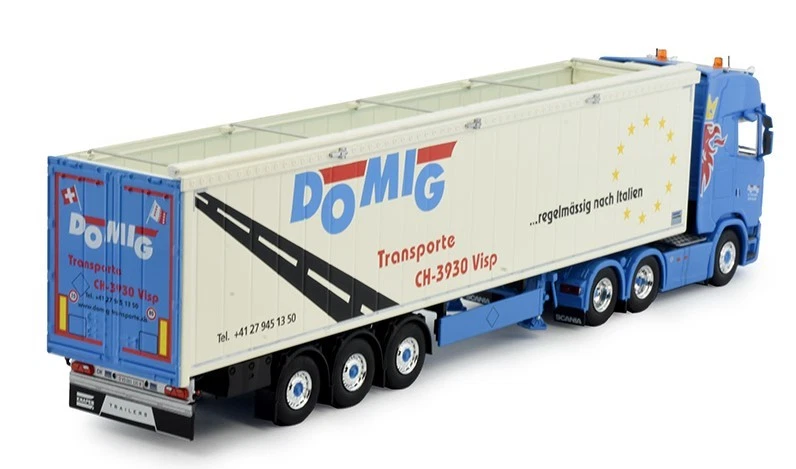 TEKNO, SCANIA S Highline 6x4 con rimorchio DOMIG, 1/50,  TEK81580 - Immagine 3 di 4