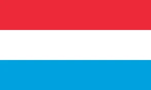 Luxembourg Flag Self Adhesive Vinyl Sticker
