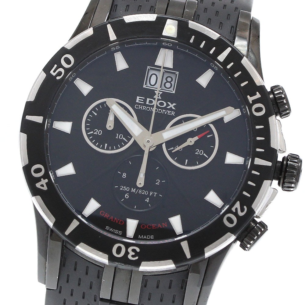 EDOX Grand Ocean 10022-37N-NIN Diver Big Date Quartz Men's