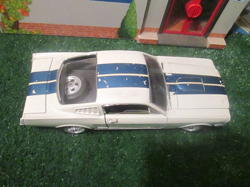 Auto Diecast Jouef Evolution Ford Mustang GT 350 White with Blue Stripes Good - Image 3 of 4