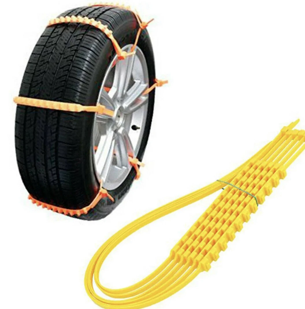 6 Piece Set Super Grip Anti Skid Mud Snow Ice Chains Tyre Helper Traction Ties