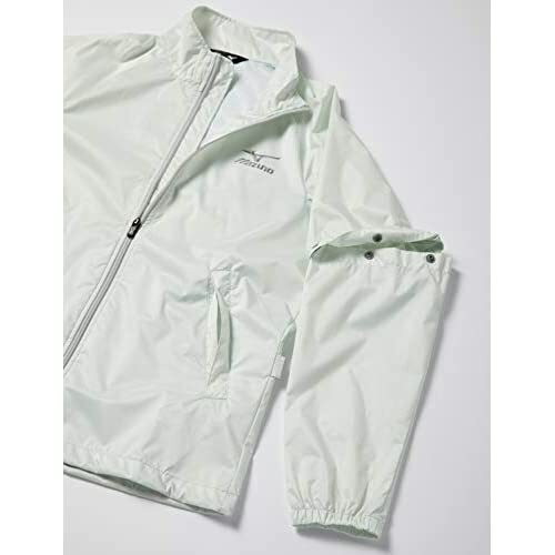 MIZUNO JAPAN Golf Stratch Rain Wear Jacket Pants Set White Gray Size M 52MG6A01 - Picture 6 of 8