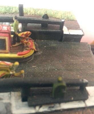 Wide Canal Lock gates A18d UNPAINTED N Gauge Scale Langley Models Kit 1/148