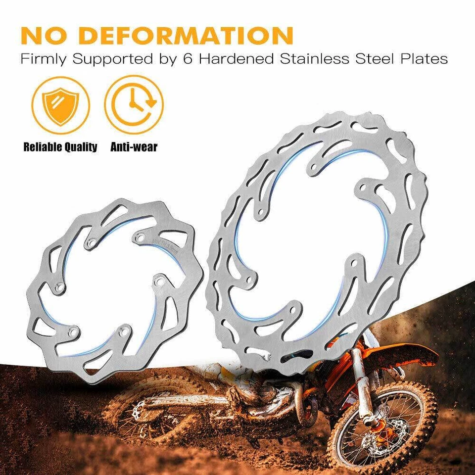Front Rear Brake Disc Rotor For KTM 125-500 EXC EXCF SX SXF XC XCF XCW 1994-2022 - Image 2 of 4