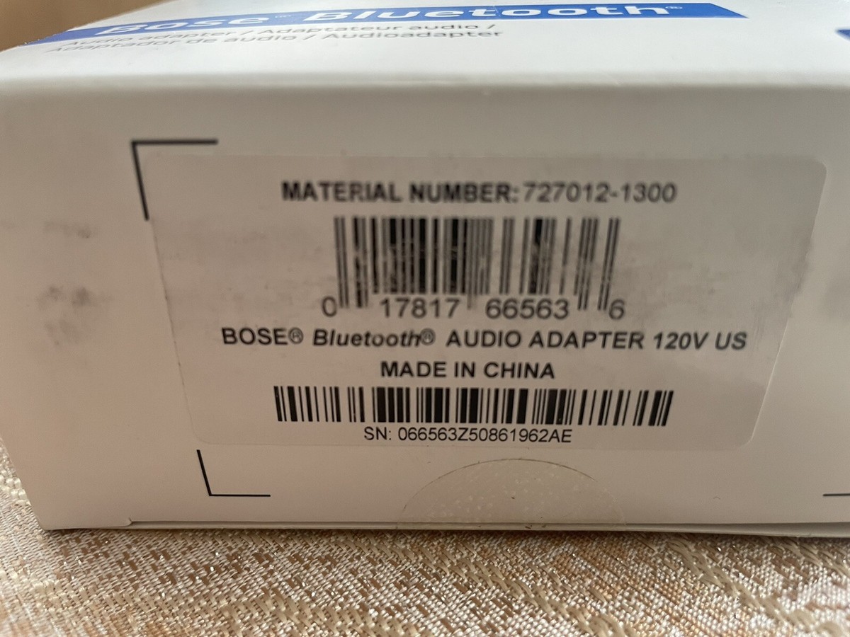 Bose Bluetooth Audio Adapter 727012-1300 8 Devices Black Bose Bluetooth Audio Adapter 727012-1300 8 Devices Black
