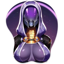 3D Mousepad Oppai Mouse pad with Wrist Rest Pain Relief Mouse Mat Tali'Zorah