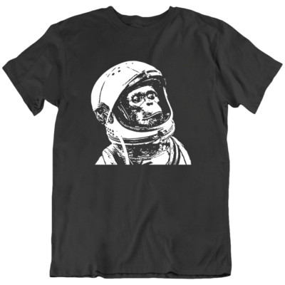 Space Chimp Astronaut Monkey Ape Planet NASA Funny T-Shirt Tee Shirts Gift New