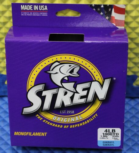 Stren Original Angelschnur 1000YD SOES-26 klar blau fluoreszierend GEWICHT WÄHLBAR! - Bild 4 von 11