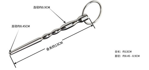 Male Stainless Steel Penis Urethral Plug Dilator Sound Urethral Bead Hollow Tube - Picture 16 of 20