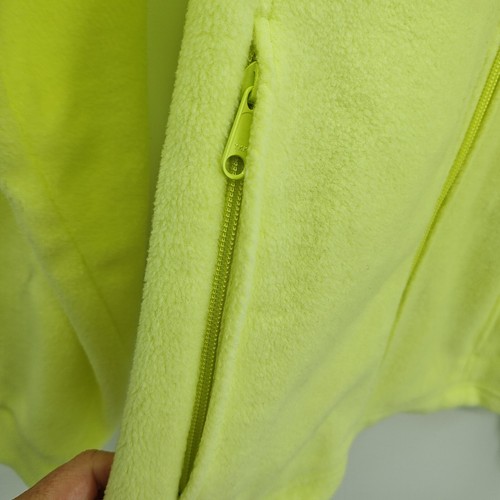 Columbia Fleece Jacket Youth 18 20 Bright Yellow Full Zip Fits Womens Medium - Picture 5 of 9