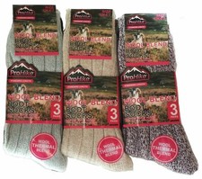 3 Paar luxuriöse wärmere Thermo-Socken mit hohem Wollanteil für Damen Frauen UK 4–7