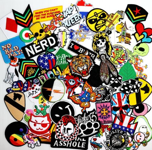 Random Style Patch Fun Gift Kids Party Crafts Artwork Emblem DIY Iron on Clothes - Picture 2 of 12