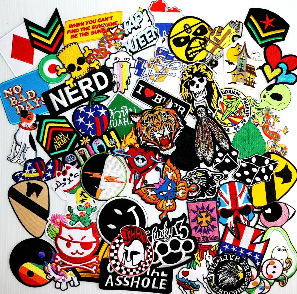 Random Style Patch Fun Gift Kids Party Crafts Artwork Emblem DIY Iron on Clothes - Image 2 of 4