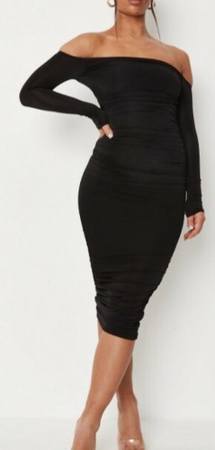 Missguided bardot ruched double layer 