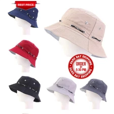 Bucket Hat Cap Fishing Boonie Brim visor Sun Safari Summer Men Camping Fast Ship
