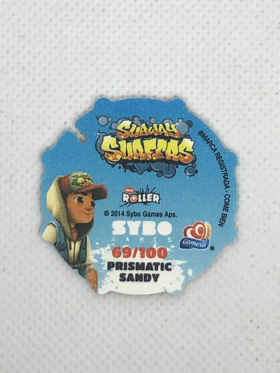 2014 Gamesa Tazo Mexico | #69 Subway Surfers | Prismatic Sandy - Pog Rare!