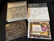 Close To My Heart CTMH Documented Stamp and Thin Cuts Die Set Z4172 NEW + card