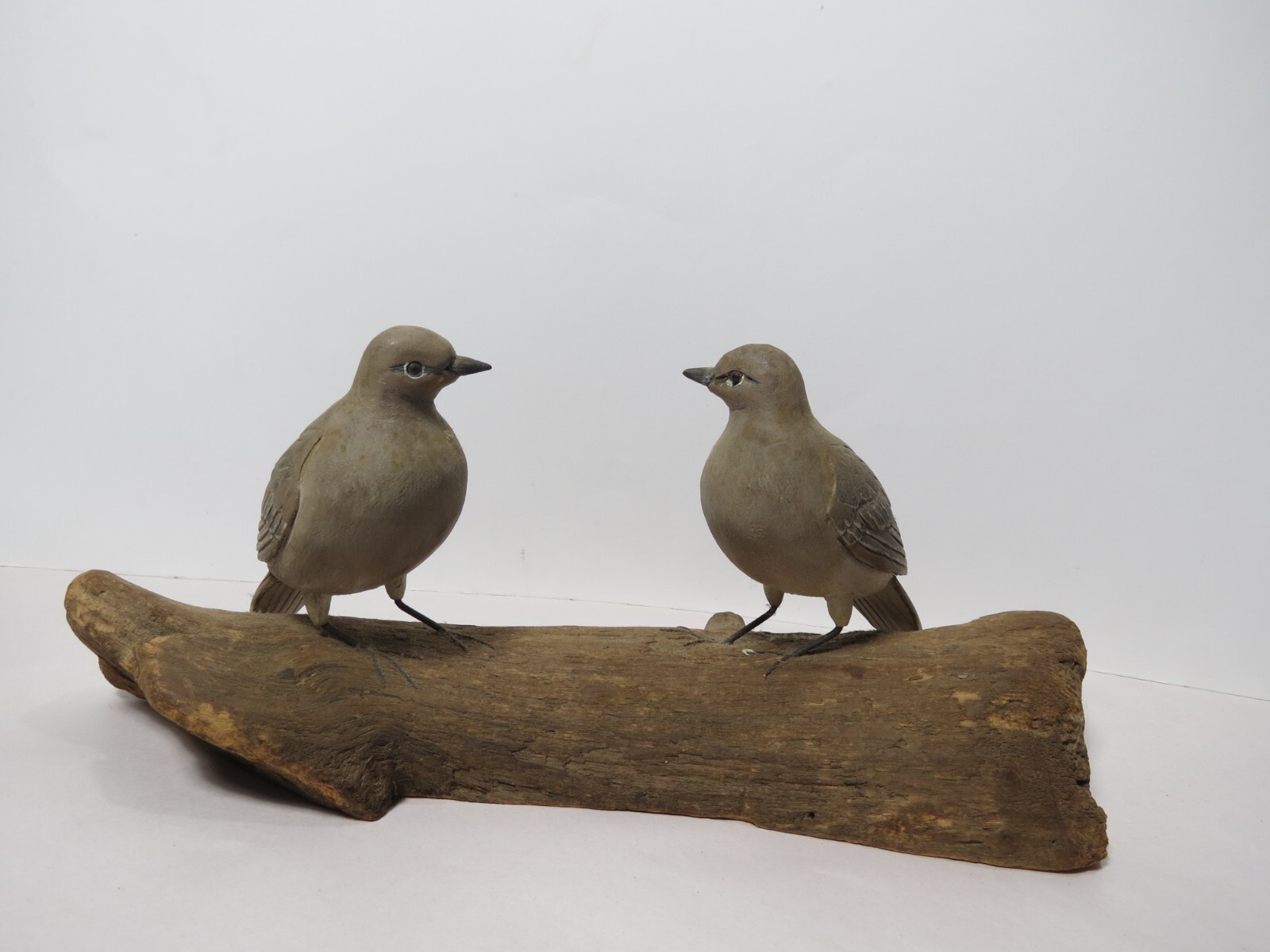 Mourning Dove, Resting - Hand Carved Wooden Birds SIGNED 1971
