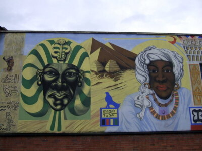 Photo 6x4 Black history mural Reading Another section of the mural descri c2008