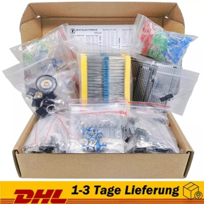 1900-Teilige Mega-Sortiment an elektronischen Bauteilen Kondensatoren Dioden Dhl