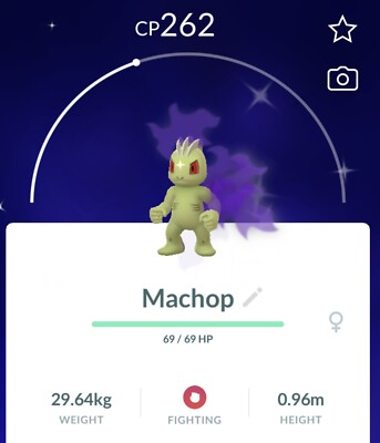 Shiny Shadow Machop (gereinigt) Pokémon Go