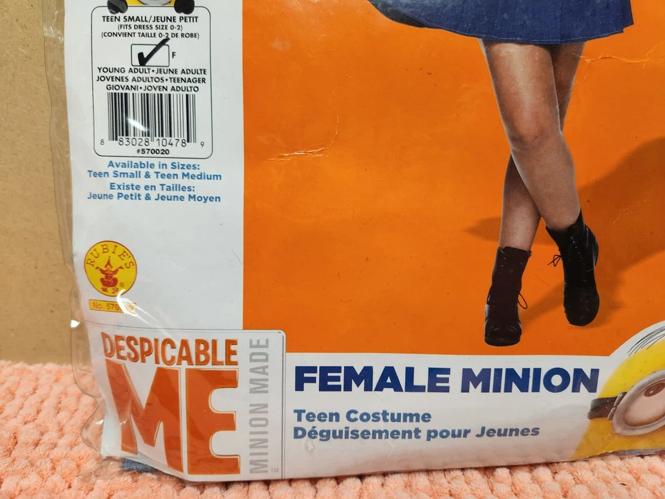 Rubies Minions "Mujer Minion" Disfraz de Halloween Adolescente Talla S 0-2 Vestido Talla NUEVO Foto 3 de 4