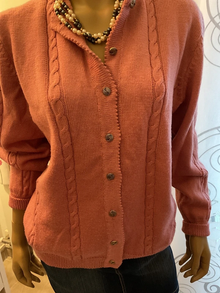 maglia donna vintage rosa antico - Immagine 3 di 4