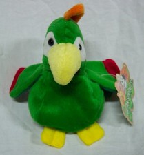 Bean Sprouts YAKKY THE COLORFUL PARROT 6" Bean Bag STUFFED ANIMAL Toy NEW