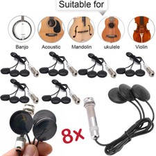 8sets Guitar Pickup Piezo Pickup Transducer for Acoustic Guitar Ukulele Mandolin