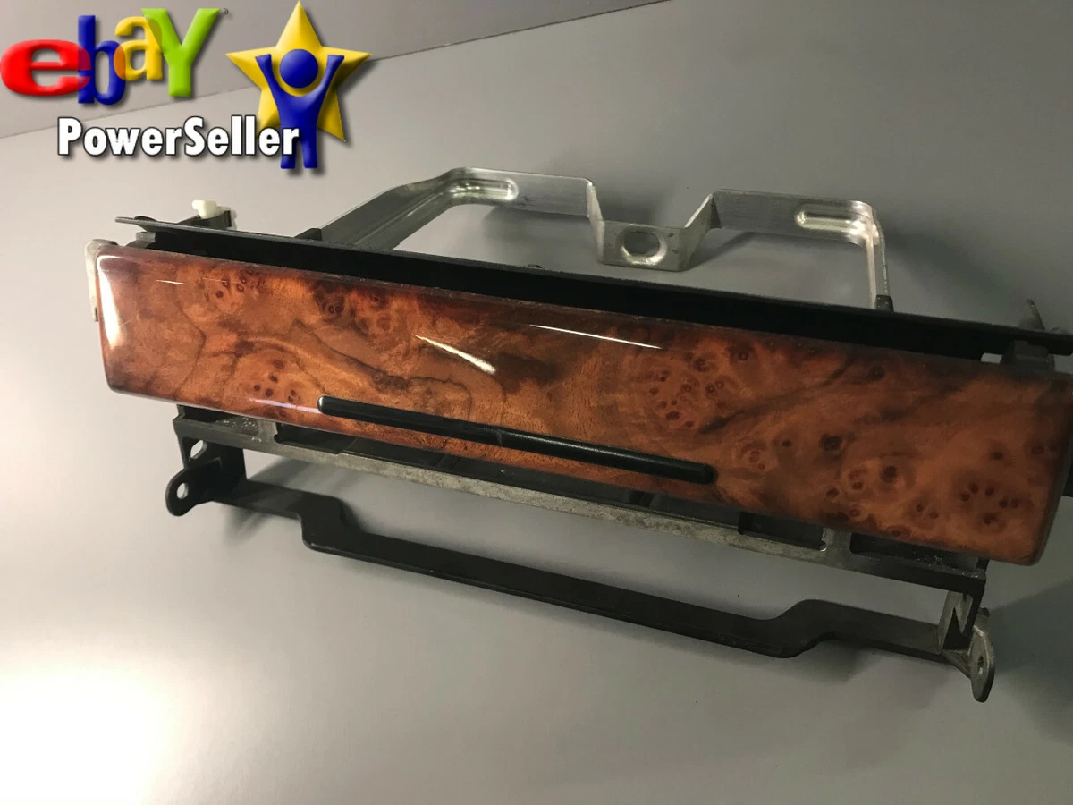 GENUINE BMW USED E39 WOODEN COVER F RADIO FLAP NUSSBAUM 