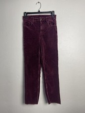 H M Divided Burgundy Corduroy Woman's Pant Size 4 US