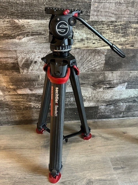 Sistema de trípode Sachtler active8 flowtech75 MS cabezal fluido S2068S-FTMS Foto 2 de 4