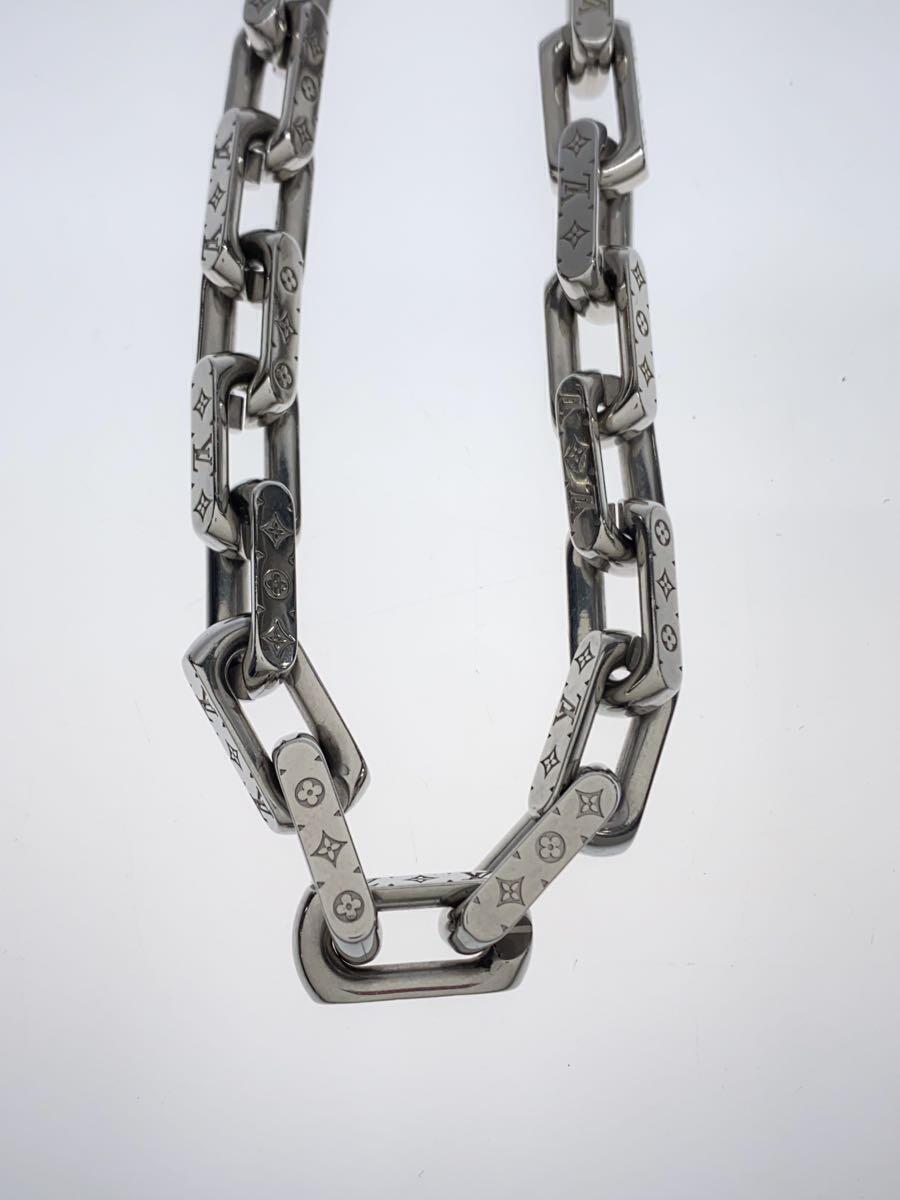 LOUIS VUITTON Necklace M00307 Monogram Flower LV Silver LOUIS VUITTON Necklace M00307 Monogram Flower LV Silver
