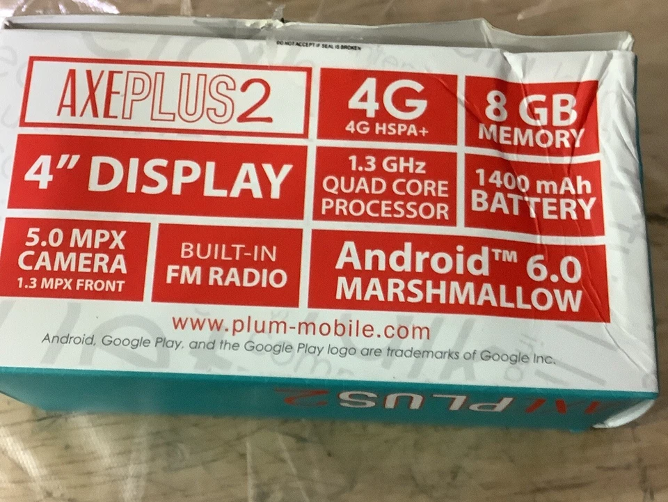 Phone Android Unlocked AXEPlus2 Android 8GB-White Phone,Camera,Built In FM Radio - Image 3 of 4