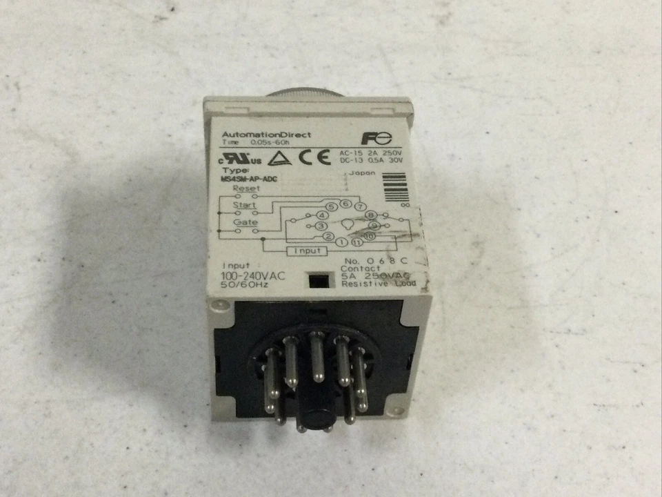 NEW, AUTOMATION DIRECT MS4SM-AP-ADC 0.05s-60h ON DELAY RELY TIMER, FREE SHIPPING - Image 3 of 4