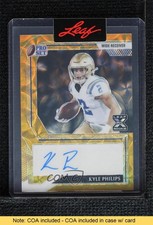 2022 Leaf Pro Set Metal 1/1 Kyle Philips #PA-KP1 Auto READ n1u