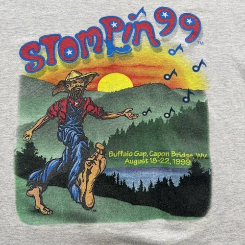 Vintage Stompin Music Festival 1999 Concert T-Shirt Men’s M 1990s vintage concert t-shirt, vintage, single stitch, B+ condition