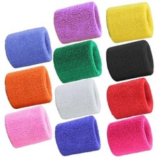2pcs 8x8cm Wrist Support Band Wristband Bracer Sweat Towel Cuff Tennis Wrist