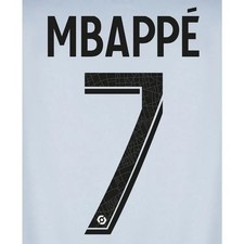 PSG 2022-23 Away Mbappe Youth 7 Jersey Name Set